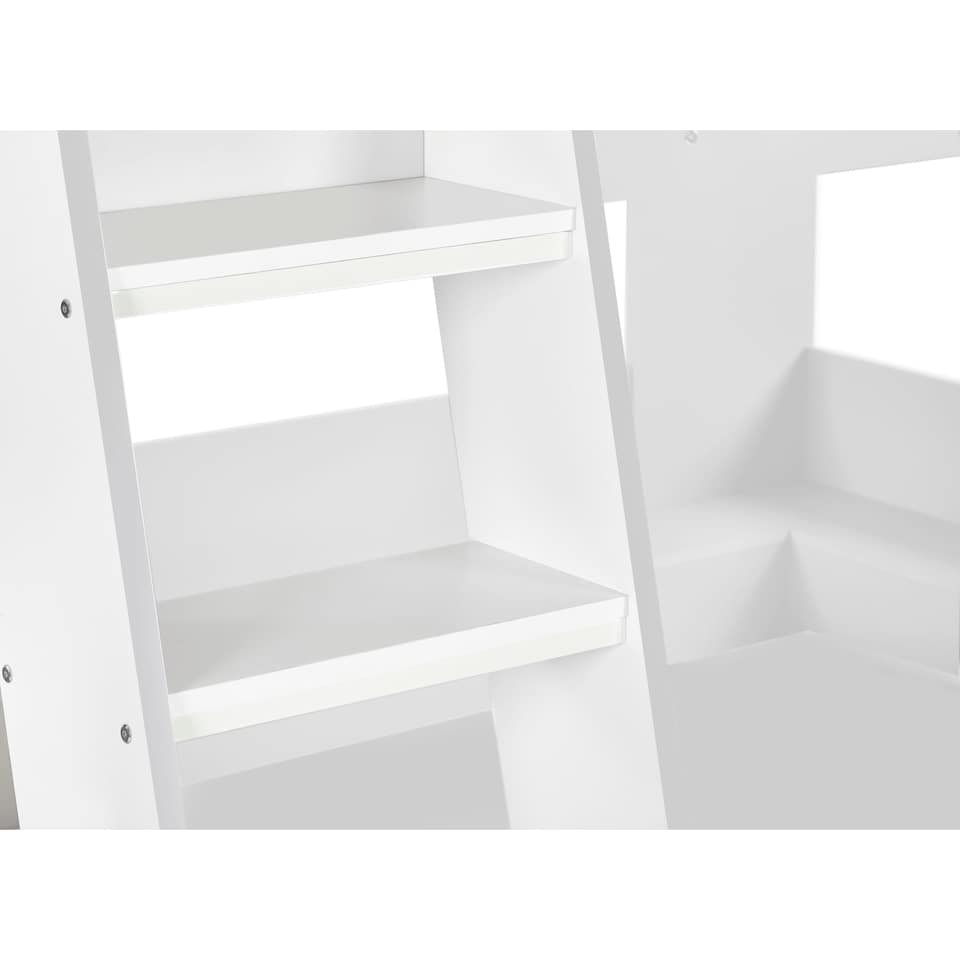 image 1 of Cobaltwood Bunk Bed All White -  Single (90cm)