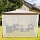 image 8 of COSTWAY Outdoor 3m x 3m Gazebo Tent Camping Canopy Beige