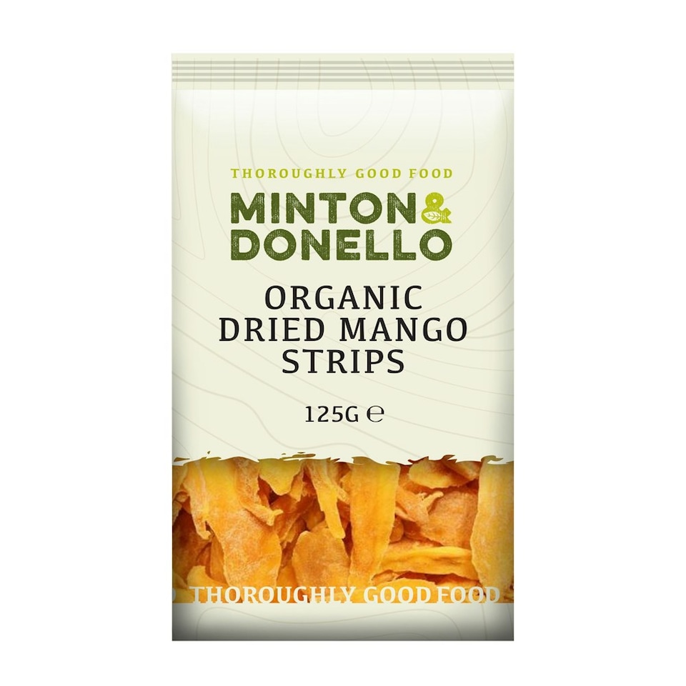 image 1 of Minton & Donello Organic Dried Mango Strips 6 x 125g | Multi