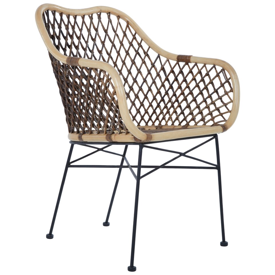 image 1 of Manado Natural Croco Rattan Armchair Brown