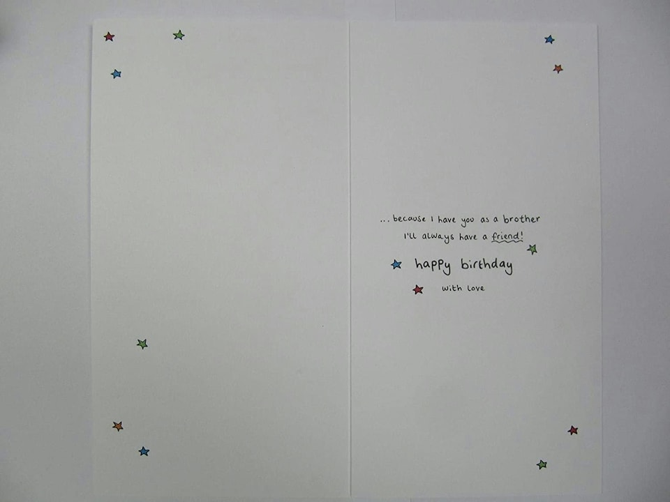 image 1 of Brother Facts Text Birthday Card