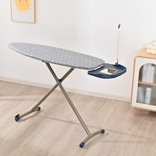 Ironing Board with Steam Generator Iron Tray Retractable Iron Rest & Cable Holder Extra Thick Padded Reversible Cover