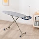 image 1 of Ironing Board with Steam Generator Iron Tray Retractable Iron Rest & Cable Holder Extra Thick Padded Reversible Cover