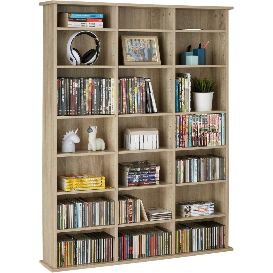 image 1 of Shelves Stevie - 21 compartments, height-adjustable, removable shelves Brown | Wood Light, Oak Sonoma
