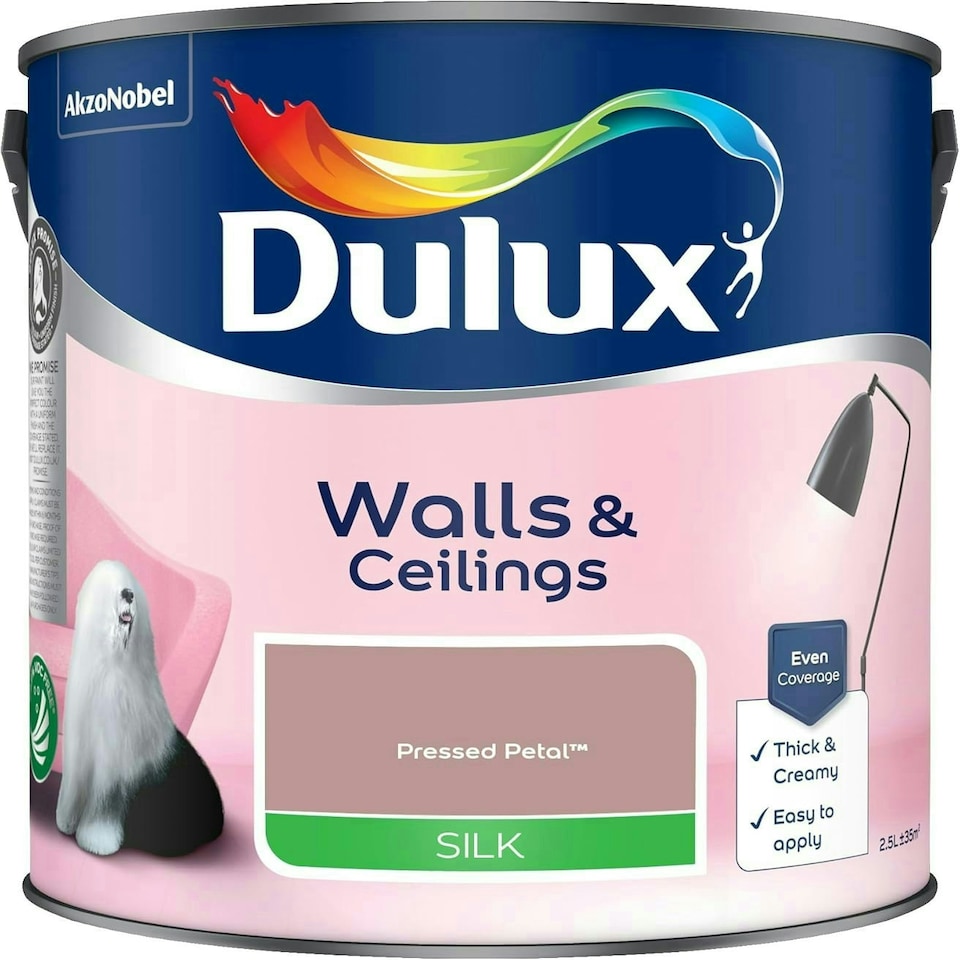 image 1 of Dulux Silk 2.5L Pressed Petal