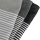 image 4 of Nicola Spring 100% Cotton Kitchen Tea Towels Cleaning Drying Cloth - 70cm x 50cm - Black Pinstripe - Pack of 2