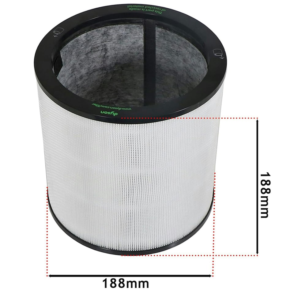 image 1 of Dyson Air Purifier HEPA Filter Pure Cool Me Link Tower Fan Glass Cylinder 968103-04 968126-04
