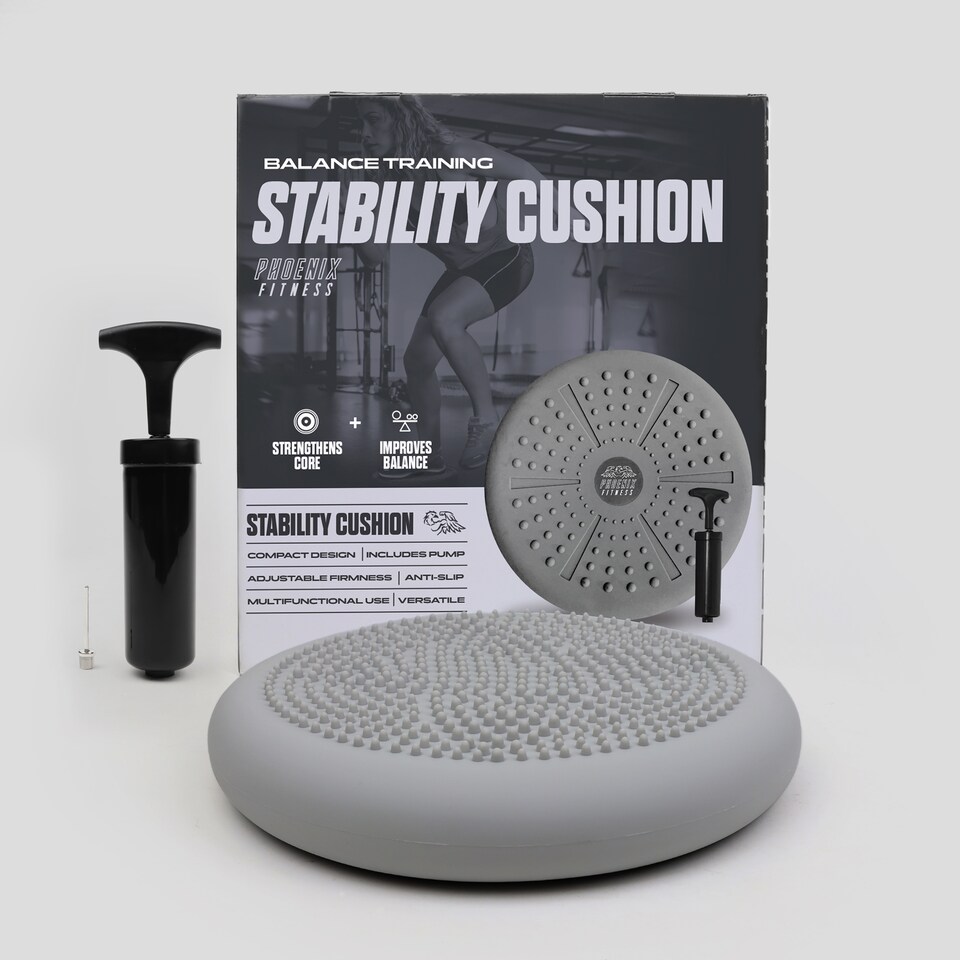 image 1 of Phoenix Fitness Wobble Cushion - Grey | Grey