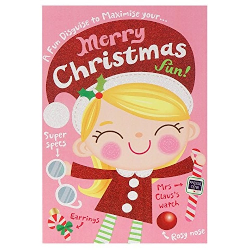image 1 of Christmas Card 'With Fun Disguise From Little Girl'