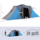 image 5 of Outsunny 4-6 Man Camping Tent with 2 Bedroom and Living Area