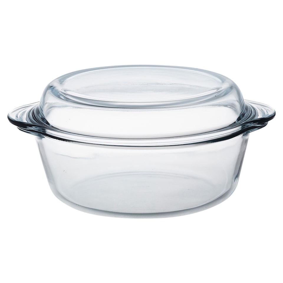 image 1 of Glass Casserole with Lid