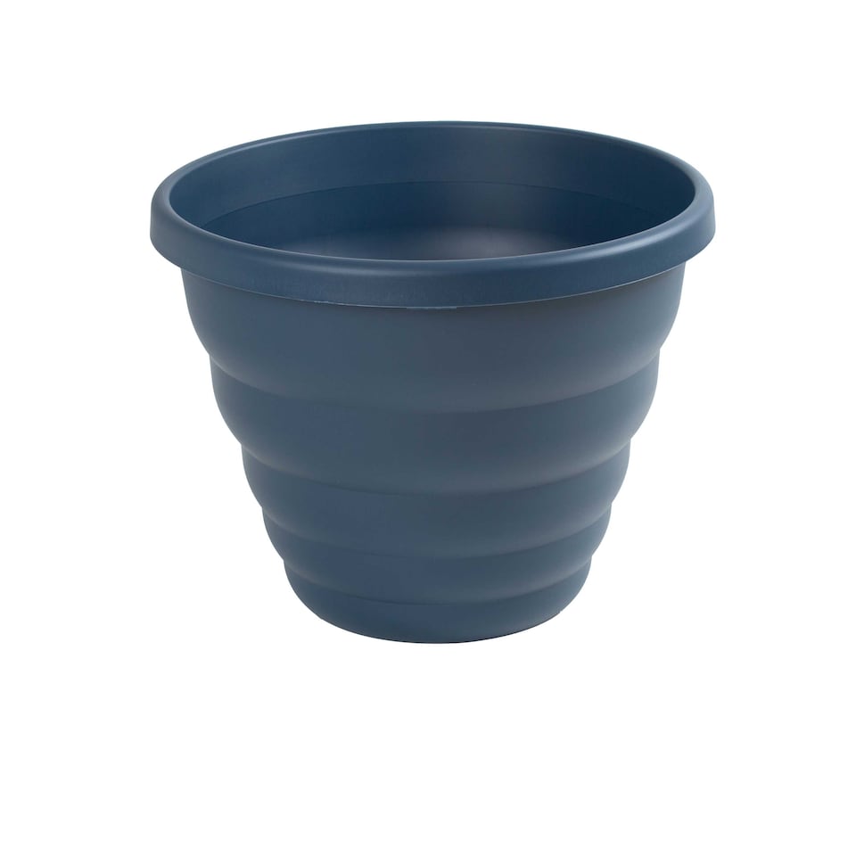 image 1 of Wham Beehive  m Round Plastic Garden Planter | Blue | Navy