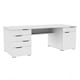 image 3 of Kentucky Desk with 1 Door / 5 Drawers White