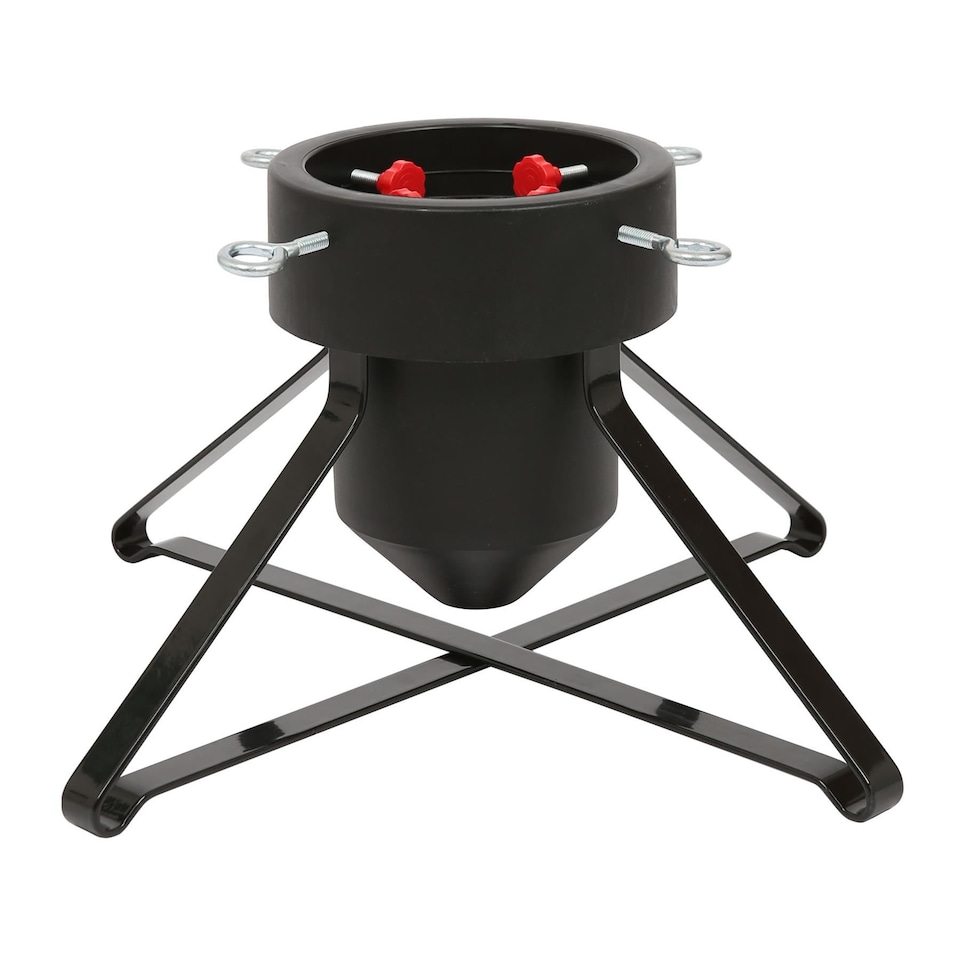 image 1 of Harbour Housewares Classic Real Christmas Tree Stand - 3in - Black