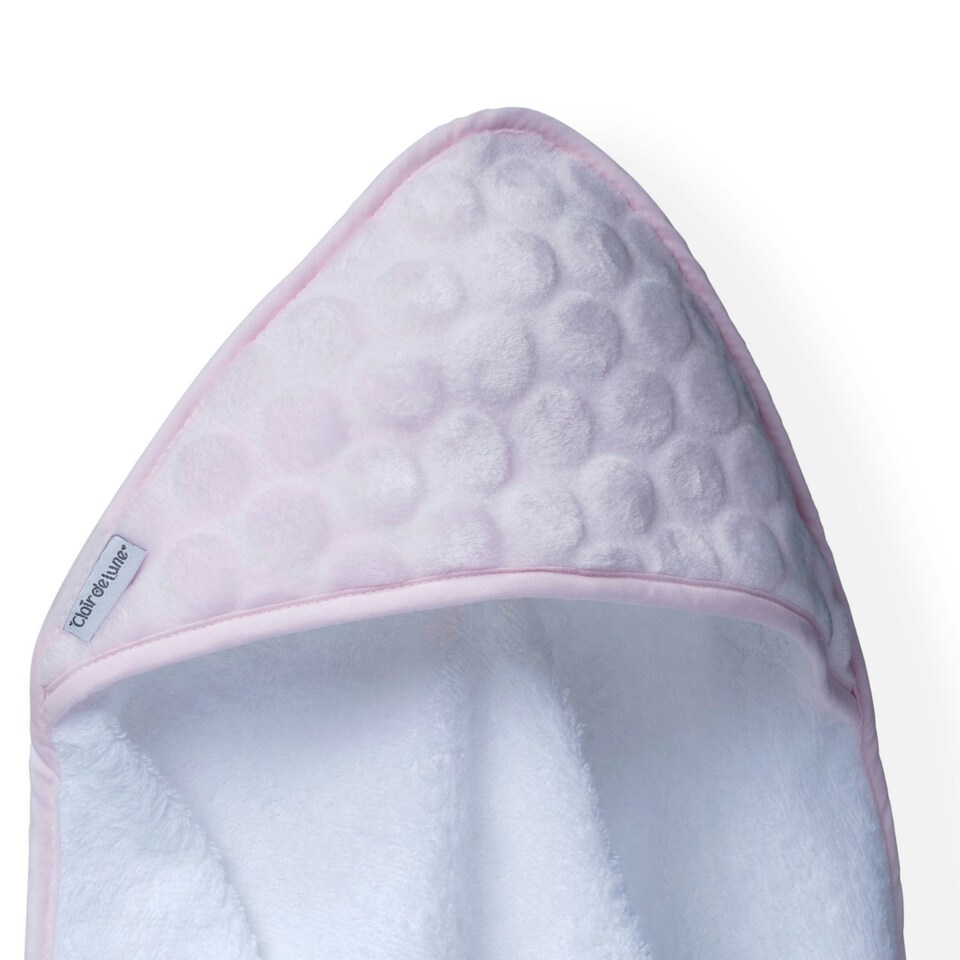 image 1 of Clair de Lune Marshmallow Hooded Towel - Pink