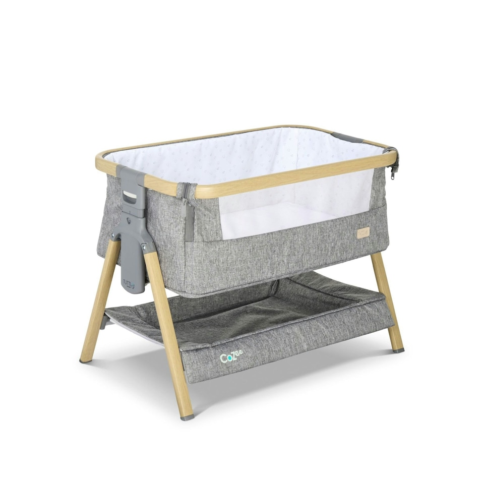 image 1 of Tutti Bambini CoZee Mini Me Play Crib - Oak/Charcoal