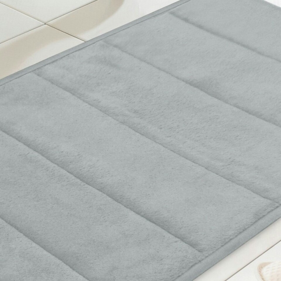 image 1 of Everyday Design Memory Foam Bath Mat Grey 43x61cm
