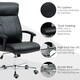 image 9 of Vinsetto Massage Office Chair PU Leather Computer Chair w/ Tilt Function Black