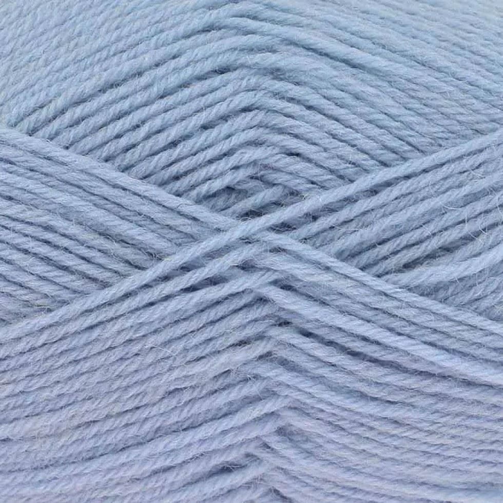 King Cole Blue Merino Blend 4 Ply Yarn (Value Pack 12 x 50g Balls) For Crochet, Knitting - 180m per ball