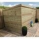 image 4 of 14 x 8 WINDOWLESS Garden Shed Pressure Treated T&G PENT Wooden Garden Shed + Double Doors (14' x 8' / 14ft x 8ft) (14x8)