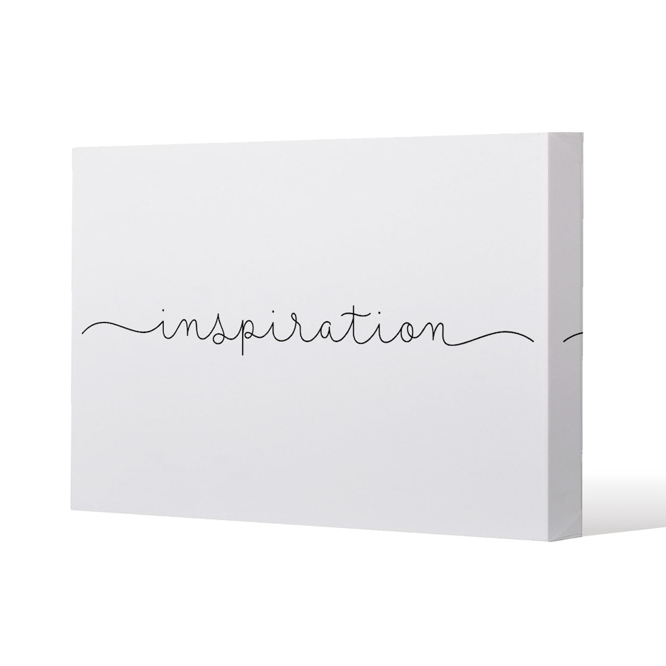 Text Inspiration (Canvas Print) / 77 x 51 x 4cm | Multi