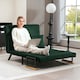 image 6 of HOMCOM Click Clack 2 Seater Sofa Bed for Living Room, Guest Room, Green 