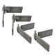 image 1 of Left & Right Self Aligning Ball Steel Butt Hinge Weld-On Heavy Duty 50x250mm Grey