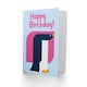 image 2 of Geometric Penguin Retro Birthday Card