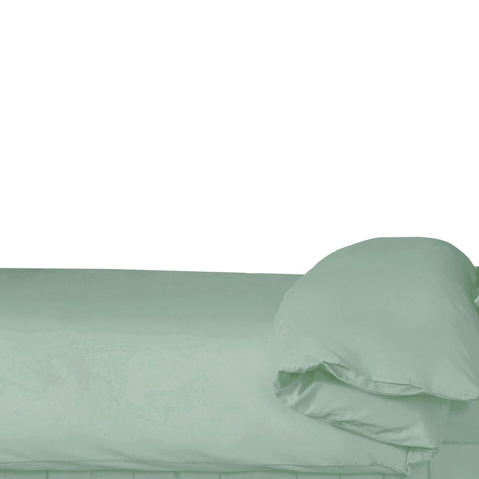 image 1 of Belledorm 200 Thread Count Egyptian Blend Duvet Cover - Thyme - Single