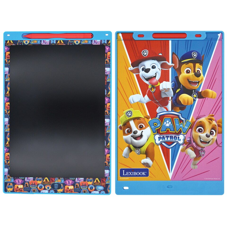 image 1 of Lexibook CRT10PA Paw Patrol 11 inch Multicolor Learning Drawing E-ink Tablet with Stencils