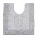 image 2 of Heavyweight Reversible Pedestal Toilet Mat - Dove Grey