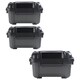 image 3 of 1 x 18 Litre Black Plastic Storage Bunker Trough Boxes/Tubs Ideal For DIY Use Complete With Lid Black