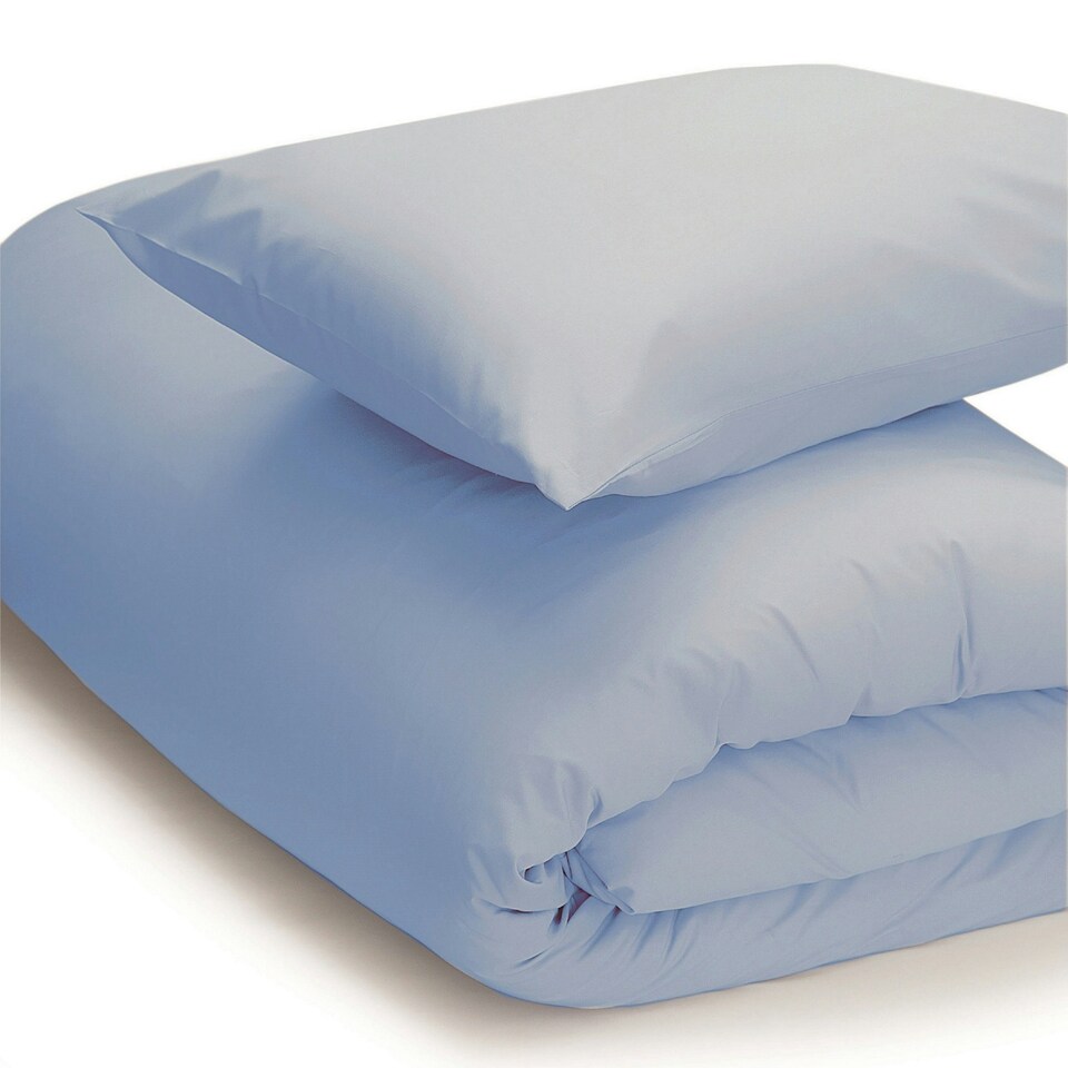 Belledorm Easycare Percale Duvet Cover - Sky Blue - Superking