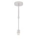 image 5 of First Choice Lighting Set of 2 300mm Cream Faux Silk Ceiling Adjustable Flush Shade with Chrome Inner and Clear Droplets Chrome | Cream