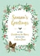 image 2 of Christmas Wreath Design Season's Greeting Card