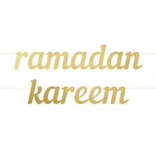 Ramadan Kareem Letter Banner - Gold