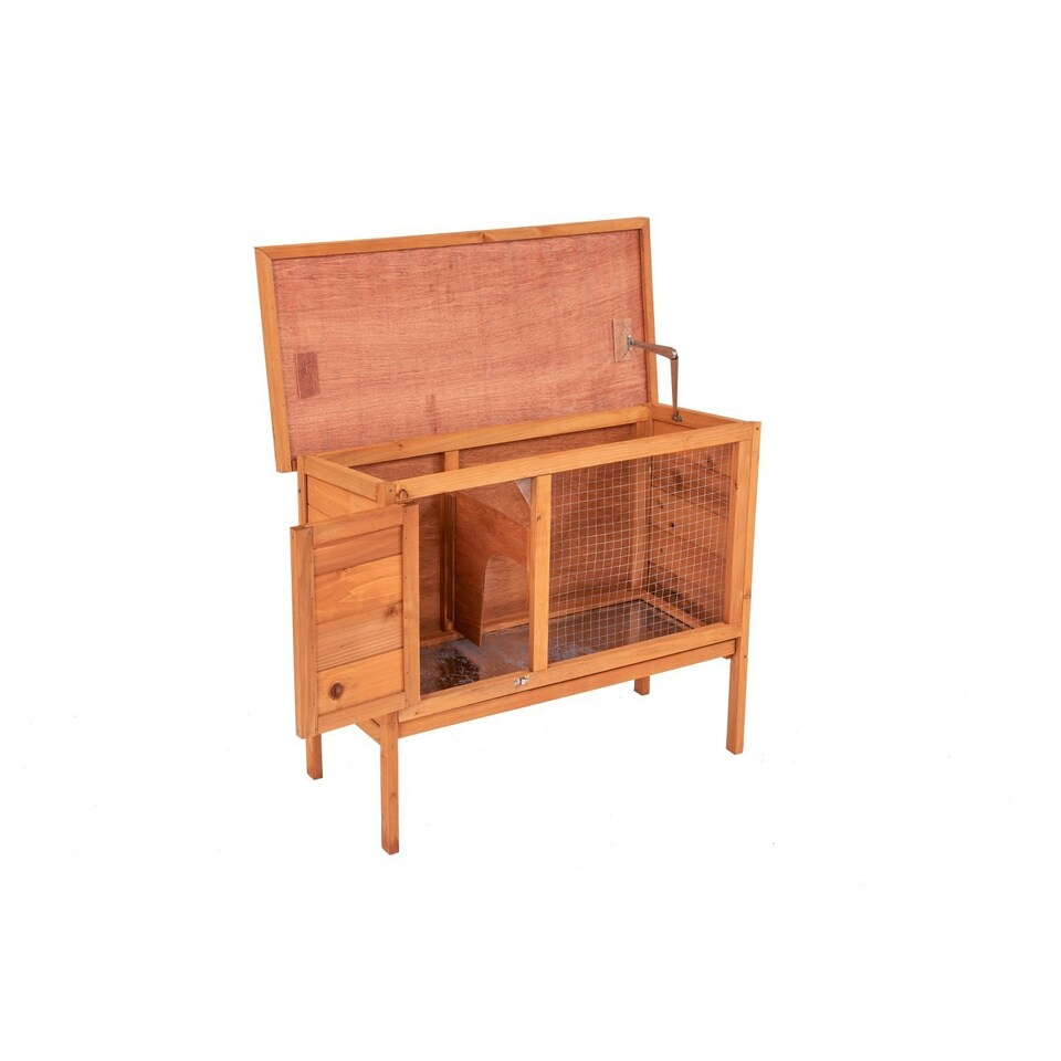image 1 of Oypla Single Rabbit Hutch 820x390x700mm