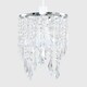 image 3 of ValueLights Pair Silver Ceiling Shade Acrylic Crystal Droplets | Chrome