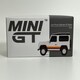 image 7 of Land Rover Defender 90 Wagon White LHD 1:64 Scale Mini GT MGT00378L