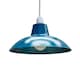 image 1 of ValueLights Civic French Blue Metal Ceiling Light Shade & Bulb | Blue