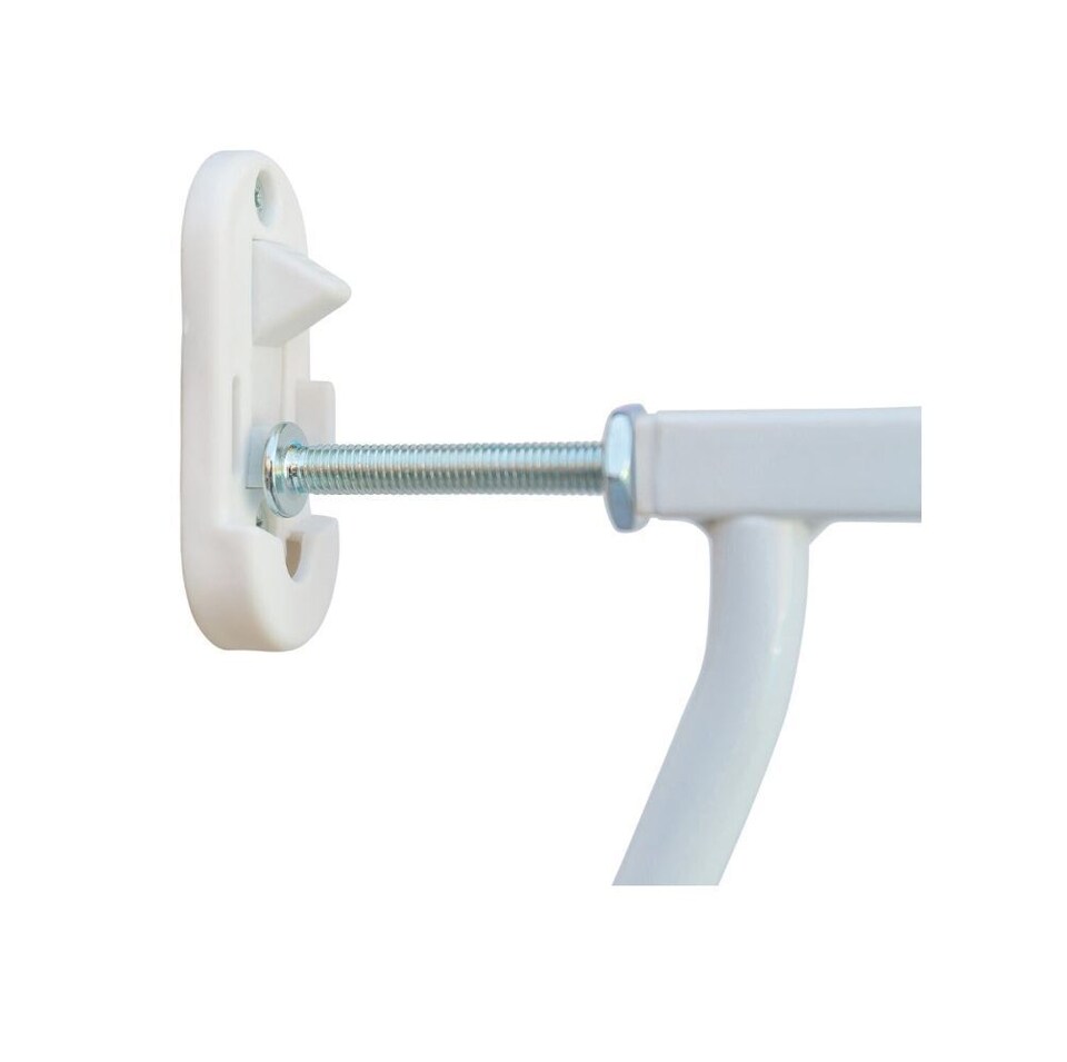 image 1 of Safetots Extra Tall Eco Screw Fit Baby Gate, White, 80cm - 90cm, Extra Tall Gate 100cm in Height, Stair Gate for Baby, Screw Fitted Safety Gate, Easy Installation