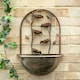 image 2 of Primrose Olso Cascading Leaf Wall-Mounted Water Feature with Lights 55cm
