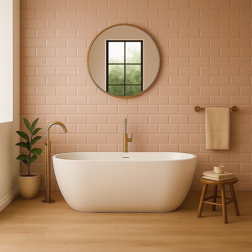 image 1 of Mint Gloss Metro Tiles (150 Pack-3 Box-3m2 Coverage)-Shower-Premium Ceramic Wall Finish-Inspired by NYC Subway & SoHo Style