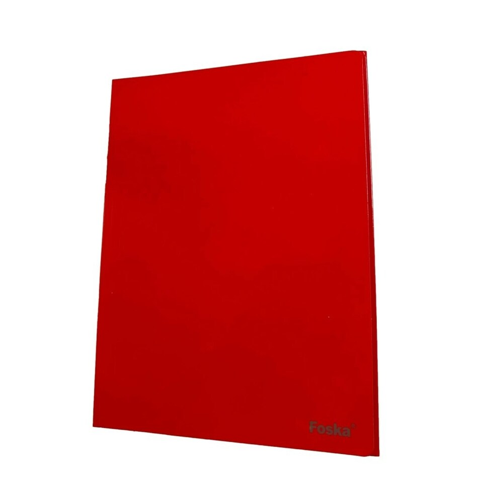 image 1 of Red Laminated Card 3 Flap Folder with Elastic Closure 600gsm