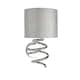 image 1 of Kasi 1 Light Polished Chrome Wall Light with Grey Shade