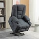 image 2 of HOMCOM Riser and Recliner Chair w/ Remote, Lift Chair for Elderly, Charcoal Grey Grey | None