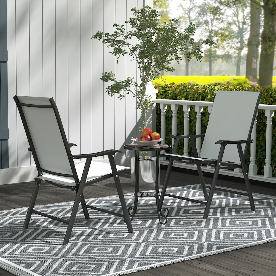 image 1 of Outsunny Mosaic Garden Table, 35.5 cm Round Outdoor Table with Shelf, Ceramic Tile Top, Small Garden Side Table Bistro Table End Table Plant Stand for Indoor, Patio, Balcony, Orange | Orange | Orange