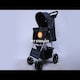 image 2 of Pet Stroller with Rain Cover – Black One Size