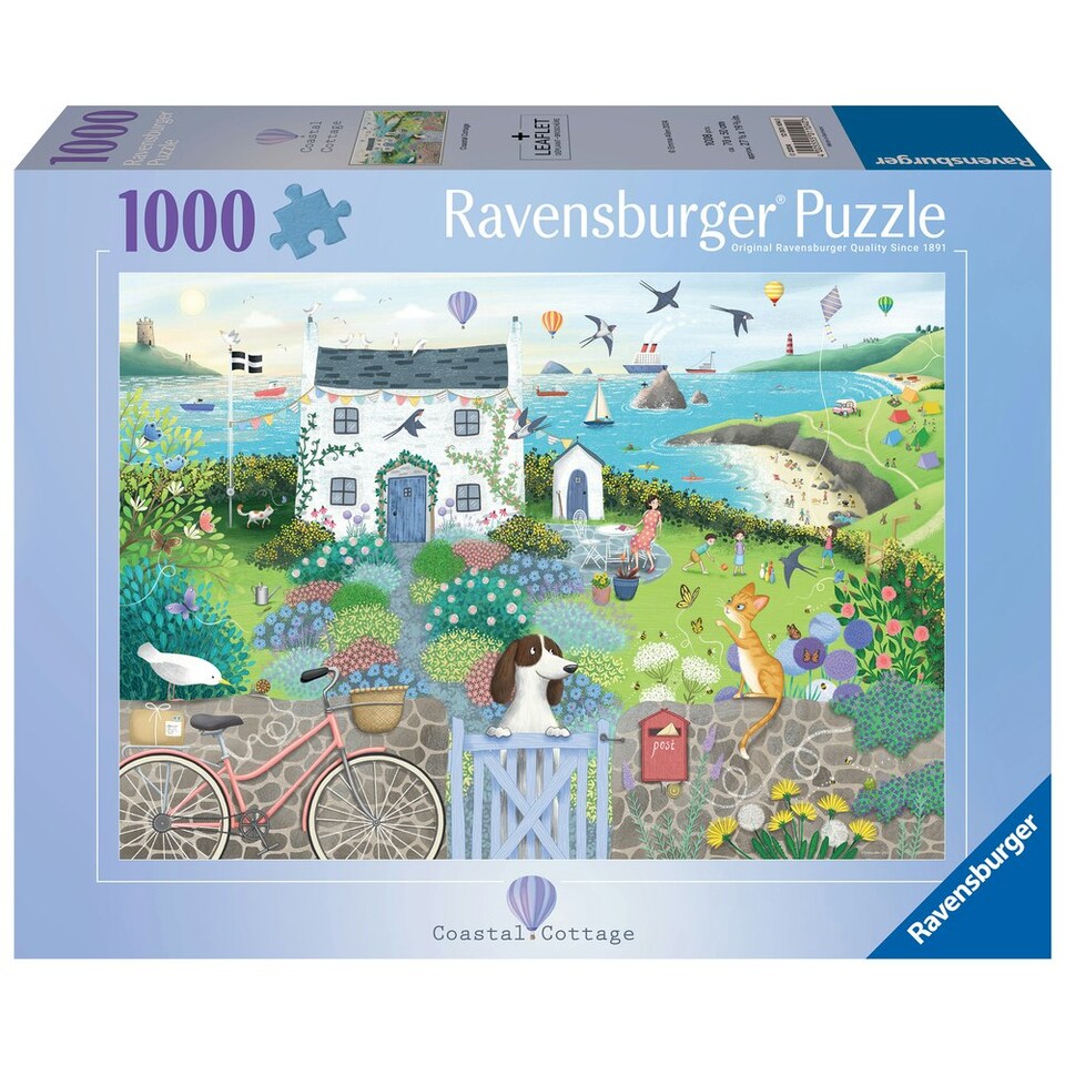 image 1 of Ravensburger Coastal Cottage 1000 Piece Jigsaw Puzzle