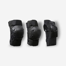 Decathlon Adult 2 x 3-Piece Inline Skate Protection Set Fit500 - Black, Size M